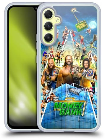 Head Case Designs Offizielle WWE Braun, Drew & Bayley 2020 Money In The Bank Gel Handyhülle Hülle [Militärischer Schutzgrad] Kompatibel mit Samsung Galaxy A34 5G
