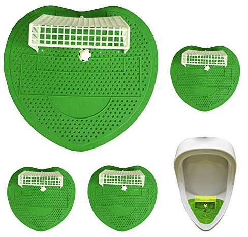 Urinal Inserts | Football Goal Design Protector Strainers Strainer Inserts | 4 Pack Anti Splash Odor Protection Urinal Insert for Hotel Dining Room