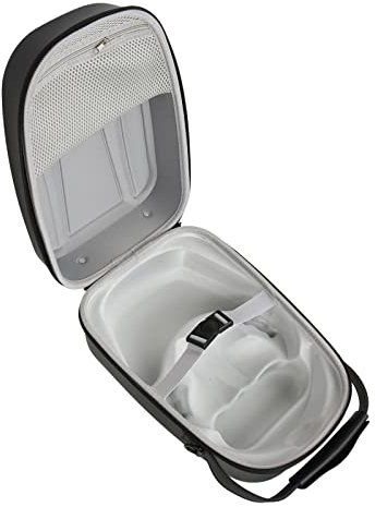 Focket PS5-Tragetasche, Robuste, Tragbare Hartschalen-Tragetasche Reisetaschenaufbewahrung für PSVR2 Mit Schultergurt, Stoßsicher, PSVR 2-Zubehör, Mit Handheld- und Slant-Stil (Strohmattenmuster)