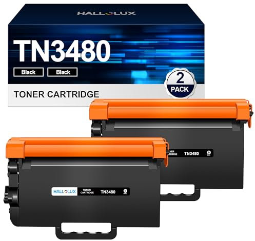 HALLOLUX TN3480 TN-3480 Toner Kompatible für Brother TN3480 TN 3480 TN-3430 TN3430 TN 3430 Toner für Brother HL-L5100DN MFC-L5750DW HL-L5000D HL-L5200DW HL-L6400DW MFC-L5700DN MFC-L5700DW (2-Pack)