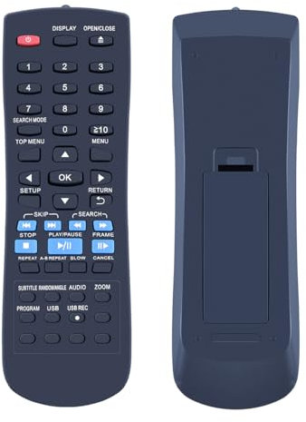 GOUYESHO Ersatz Fernbedienung N2QAYA000015 für Panasonic DVD Player DVD-S700EG-K DVD-S48 DVD-S68 DVD-S58 DVD-S38 DVDS48 DVDS68 DVDS58 DVDS38 TX-65GZ1000B DVD-S48EB DVD-S48EG