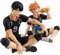 Hinata Shoyo und Tobio Kageyama Figur - Haikyuu!!!! Anime Charakter Statuen 10CM PVC Modell - Sammlerstücke Desktop-Dekoration