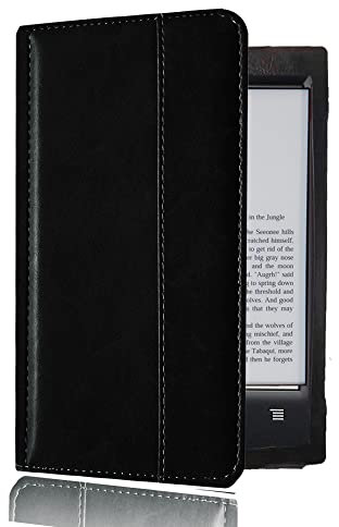 Étui pour liseuse Sony PRS-T2 6 - Étui fin et léger en cuir PU de qualité supérieure avec mise en veille/réveil automatique pour Sony PRS-T2 (noir)