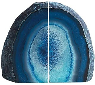 Dekorative Buchstützen, Achat-Buchstützen für schwere Bücher, rutschfeste Buchstopper, Bücherregalhalter, Ständer, Tischdekoration, Geschenk, Basteln, Heimdekoration