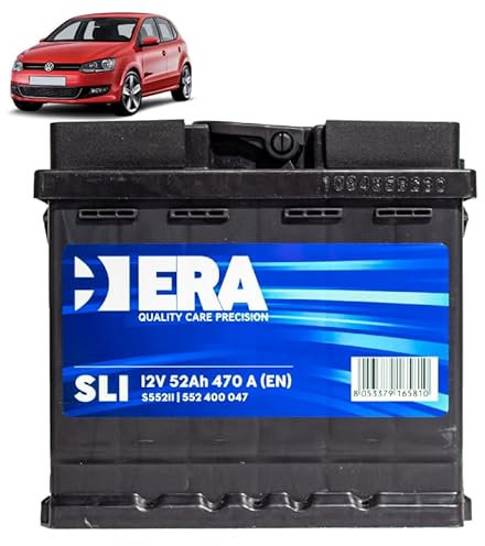 Batteria 50Ah per Volkswagen Polo V 1.2 1.4 1.6 benzina 2009+