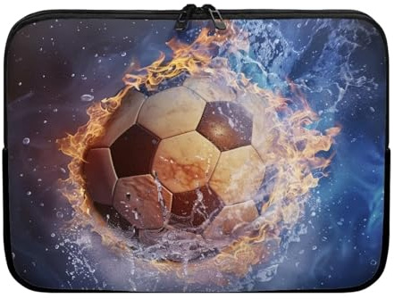 xixirimido Football Laptop Sleeve for Men Boys 10-17 Inch Computer Case Bag Carrying Pouch Lightweight Reusable