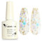 VENALISA Gel Nail Polish 7.5ml Gold Glitter with Flash Color Gel Polish Soak Off UV LED Long-Wear Mirror Shine Essential for Nail Art Salon-Quality Manicure at Home