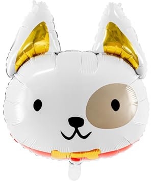 Süßer Folienballon Hund Welpe Ballon Dog Puppy Geburtstag Deko Geschenk Kinder Erwachsene Hundeliebhaber Kindergeburtstag