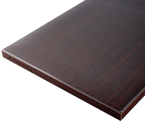 Klappstuhl-Tischdecke aus mattiertem Kunststoff, für rechteckige Tische, 125 x 140 cm, kratzfest, wasserdicht, abwischbar, ideal für Küchentheken, Couchtische, Glasplatten, mattiert, 1 mm Dicke