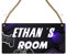 Personalised Gaming Room Sign for Kids - Custom Name Door Plaque - Gamer's Room Decor - 12 Unique Designs - Customised Nameplate for Bedroom Door - Ideal for Boys and Girls (Design 1)