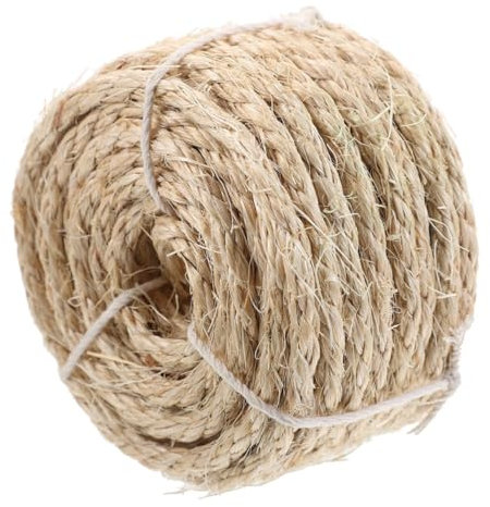 CORHAD Heavy-Duty Natural Sisal Rope for Cat Scratching Posts Sturdy DIY Hemp Rope Replacement for Cat Trees and Scratchers Multi-Functional Supply