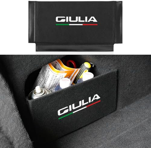 OYDDL 1PCS Auto Kofferraum Organizer Kompatibel mit Alfa Romeo Giulia 2016 2017 2018 2019 2020 2021 2022 2023 2024 Zubehör