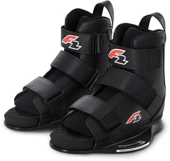F2 Wakeboard Bindung Team Boot Stiefel Bindung Wake Boots L/XL Schwarz 2025, Wake und Kite, Kabel - Park
