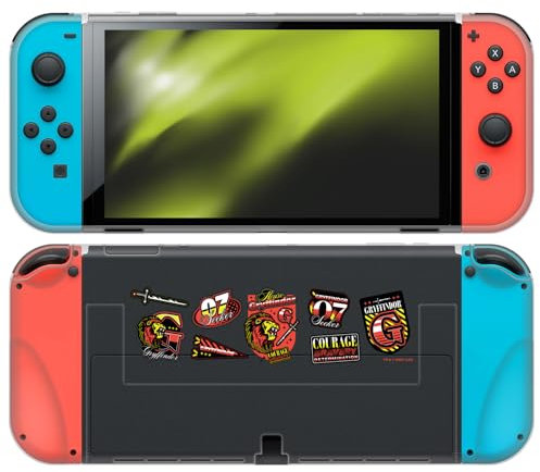 Head Case Designs Licenza Ufficiale Harry Potter Gryffindor Distintivi E Personaggi Custodia Morbida in Gel Compatibile con Nintendo Switch OLED