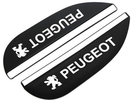 HJHYYHG 2 STÜCKE Auto Rückspiegel Regenschutz, für Peugeot 206 207 307 308 3008 4008 5008 Auto Rückspiegel Regen Augenbrauen Seitenspiegel Sonnenblende Zubehör