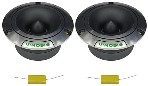 IPNOSIS IPT 2503 Coppia Tweeter | Diametro 9,8cm | Bobina 2,5cm (1) | 200 Watt | 104 dB | 4 Ohm | + Condensatori