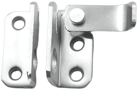 Chiusura di sicurezza per porta, serratura di sicurezza per porta | Chiusura di sicurezza per porta in acciaio inossidabile - Blocca e sblocca la serratura con un per porte scorrevoli, ante di armadi,