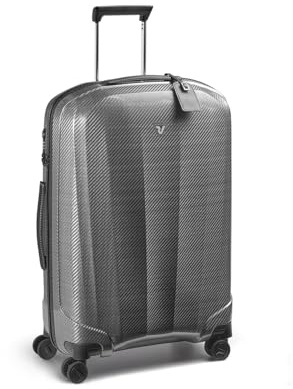 Roncato WE Are Glam DLX Mittelgroßer Koffer 70 cm Erweiterbar - Schwarz/Platin