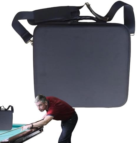 SVCEQZE Pool Balls Carrying Case, Portable Billiard Cases with Large Capacity, Pool Ball Storage Bag for Game Nights, Pool Ball Organizers with Carry Handle and Shoulder Strap, 35cm