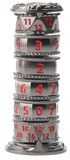 diceevil Pagoden-Würfel, Metall, D&D, einzigartige Roulette-Würfel für DND, 7-in-1 D&D-Würfel, Warhammer, 40 K, Pathfinder, Sci-Fi, Krieg, Kriminalthema, Tischspiele