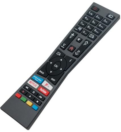 VINABTY RM-C3338 Mando a Distancia sustituido fit para JVC Bush LED Smart 4K TV RM-C3338 RC43101P 30102235 LT-55C898 LT-40C890 LT-43C790 LT-49C790 LT-24C680 LT-32C696 LT-40C790