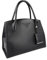 Prada Damen Schwarz Saffiano Leder Schultertasche 1BA155