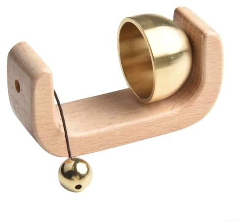 Campanello eolico magnetico Artisan per porte o frigoriferi con anello in rame puro (A)