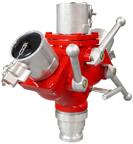 Vigil Dividing Breeching 3-Way Lever Controlled | Male Inlet with 3 x Female Outlet (With Lever Control)