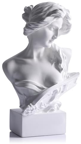 11,8 H Griechische Mythologie Büste Statue Dekor, Artemis Statuen Römische Göttin Figuren, Verwendet für Skizzenpraxis Ästhetik Statuen und Skulpturen und Innenraumfüllung für Wohnzimmer