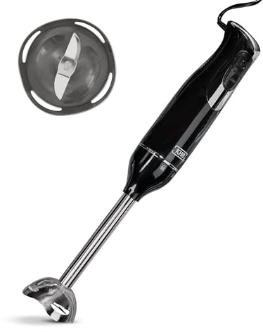 KHG Stabmixer STM-250S Edelstahl-Mixstab mit Turbo-Funktion, 250 W | Handmixer mit Edelstahlklingen, 70 cm Kabel, ideal für Suppen, Smoothies & Babynahrung, für die tägliche Küchenroutine