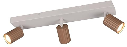 Trio Leuchten Strahler Soka 867700365, Metall Coffee, exklusive 3x GU10