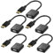 Moread DisplayPort (DP) to VGA Adapter, 5 Pack, Gold-Plated Display Port to VGA Adapter (Male to Female) Compatible with Computer, Desktop, Laptop, PC, Monitor, Projector, HDTV - Black