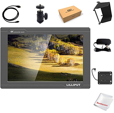 LILLIPUT FS7 Monitor de cámara Full HD de 7 pulgadas con carcasa metálica HDMI 3G-SDI y 4K HDMI Placa F970 de alta resolución para videocámara DSLR