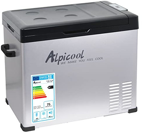 Compass 07096 Compressor Cooler Box 50L 230/24/12-20 °C Grey