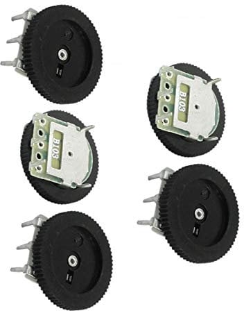 Aexit 5 x 16 mmx2 mm 10 K Ohm Stereo Lautstärkeregler Rad Potentiometer B103