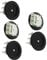 Aexit 5 x 16 mmx2 mm 10 K Ohm Stereo Lautstärkeregler Rad Potentiometer B103