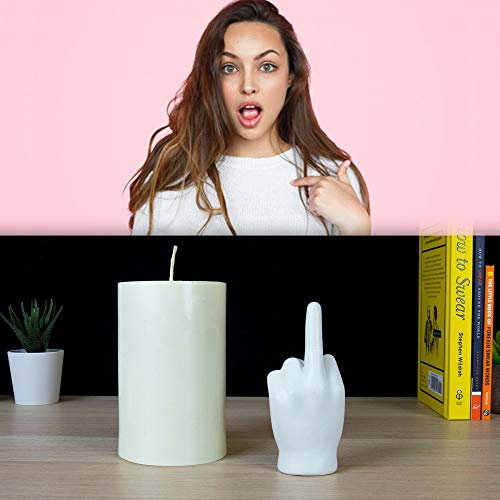 Gift Republic FCK You Swearing Reveal Kerze, verstecktes Objekt innen, Weiß, Medium