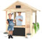 Big Game Hunters Wooden Playhouse Café Shop, Market Stall Play Shop, Kids Garden Toys, Outdoor Indoor Playhouse for Imaginative Play