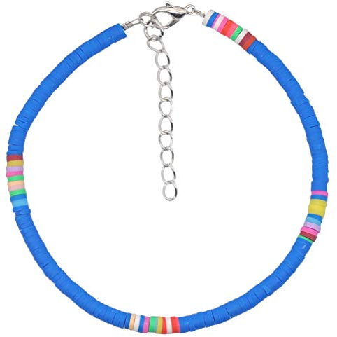 Holibanna Böhmische Fußkette Aus Polymer Soft Anklet Verstellbar Damen Strand Schmuck Sommer Accessoire Für Mädchen