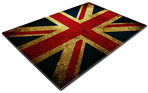 Chopping Boards | Glass Worktop Savers | Worktop Protectors Heat Resistant | Catering Chopping Boards | Chopping Boards Glass | Large Chopping Board | Union Jack UK Flag Retro