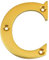 Nutfield Hardware 3 Inch / 75mm House Numbers Polished Brass Door Numbers Screw Fixed Mailbox Office Hotel House Door Letter C with Mounting Screws for Walls, Doors, and Gates