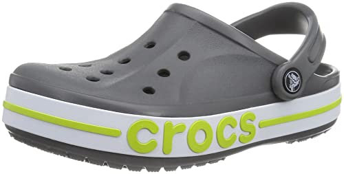 Crocs Unisex Adult Bayaband Clog, Slate Grey/Lime Punch, 41/42 EU