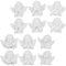 TOYANDONA 36Pcs Harz Engel Charme Mini Kinder Statue Miniatur Figuren Flatback Perlen Verzierungen für DIY Scrapbooking Telefon Fall Pullover Kette Schmuck Der