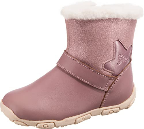 Geox Baby Mädchen B Balu' Girl B Erste Schritte,18 EU,Dk Rose