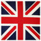 DAISHIAO 54x54cm Unisex Bandiera Britannica Union Jack Biker Square Bandana Football Fan Carnevale Cotone Testa Wrap Hip Hop Dancing Fazzoletto