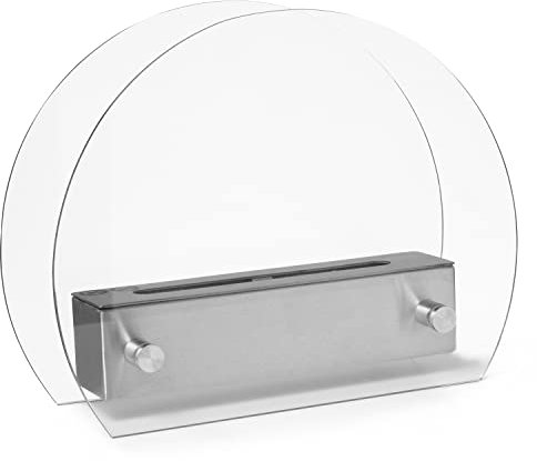 Moritz Tischkamin Edelstahl 36 x 13 x 28 cm 500ml Tischfeuer Bio Ethanol-Brenner Deko Kamin Feuerstelle Ethanol-Kamin Ofen