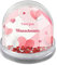 printplanet® - Schneekugel mit Herzchen und eigenen Namen Personalisieren - Motiv: I Love You
