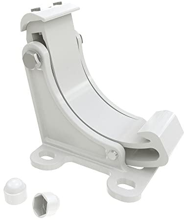 paramondo Wandhalterung für Kassettenmarkise Curve 2000 Markise Wandmontage Wandkonsole Markisenzubehör Halterung, Weiß