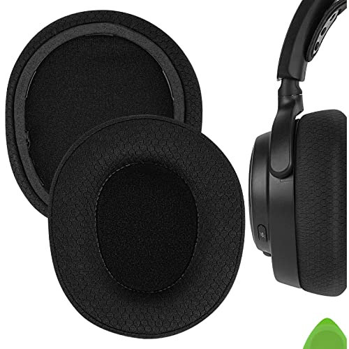 Geekria Komfort Mesh Fabric Ersatz Ohrpolster für SteelSeries Arctis Nova Pro Wireless Kopfhörer Ohrpolster, Headset Ohrpolster, Ohrmuscheln Reparaturteile (Schwarz), (EJZ318-02)