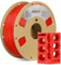 OVERTURE Super PLA+ Filament 1.75mm, 1kg Spule (2.2lbs), Maßgenauigkeit +/- 0.03 mm, für 3D-Drucker (Rot)